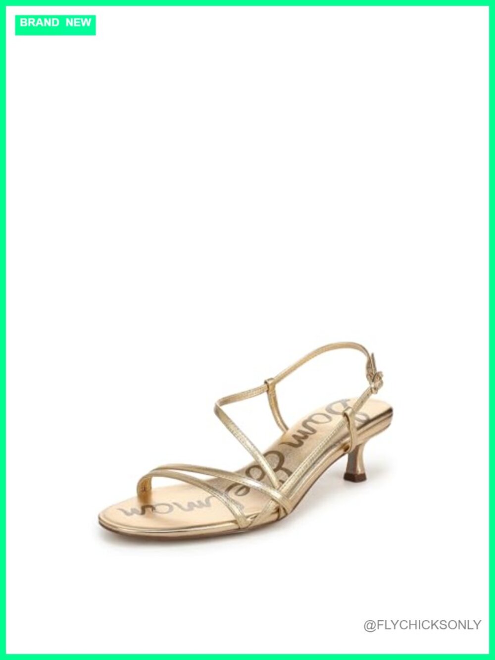 Kitten Heel Strappy Sandals Open Toe Buckle Dress Occasion